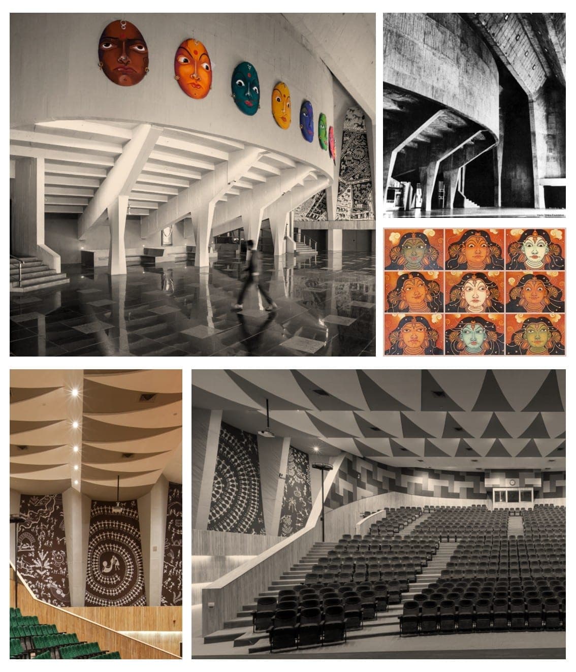 Tagore Hall — 02 the navras and folk art in brutalism