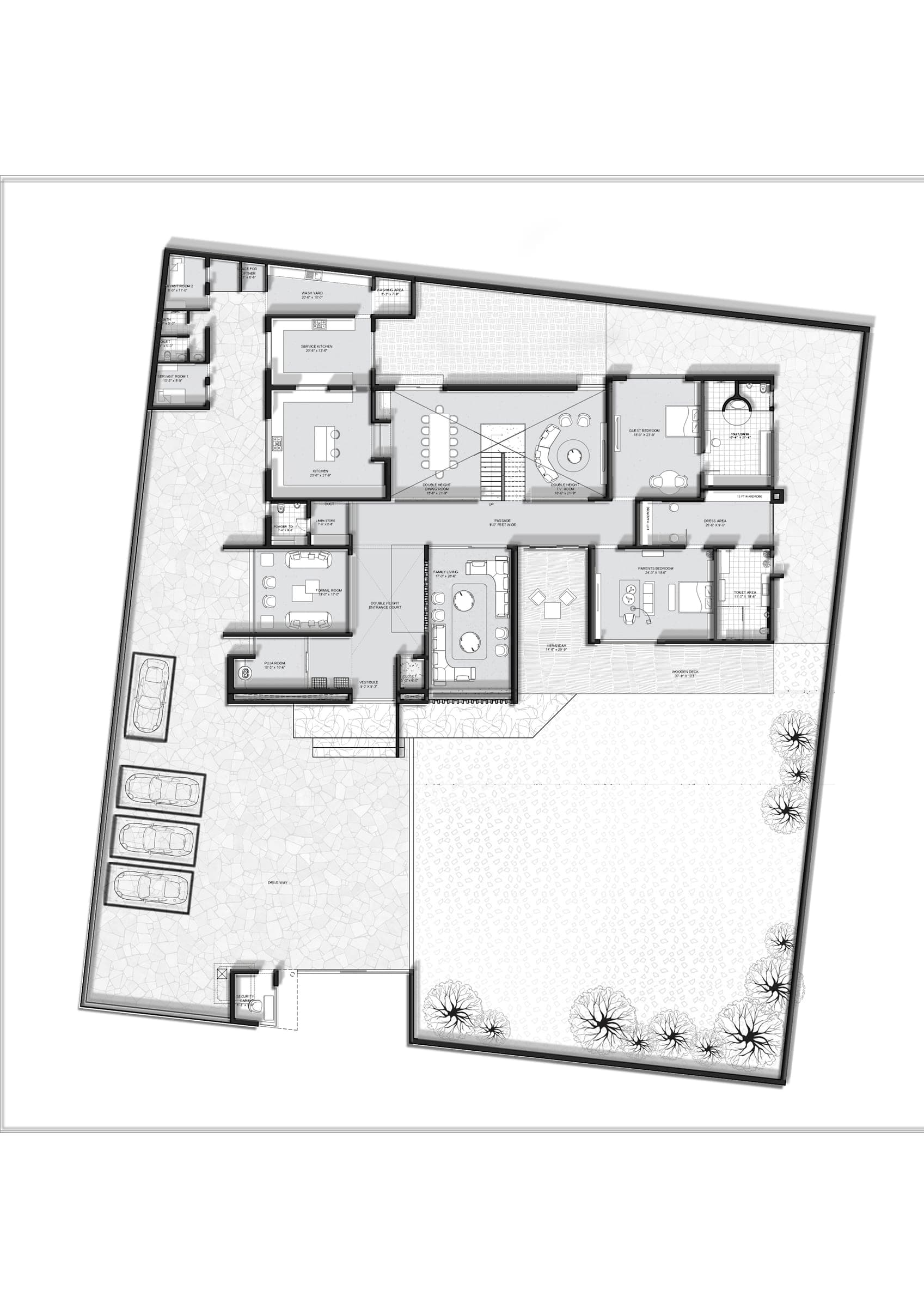 Kameshwar Omkar Residence — 2  site plan