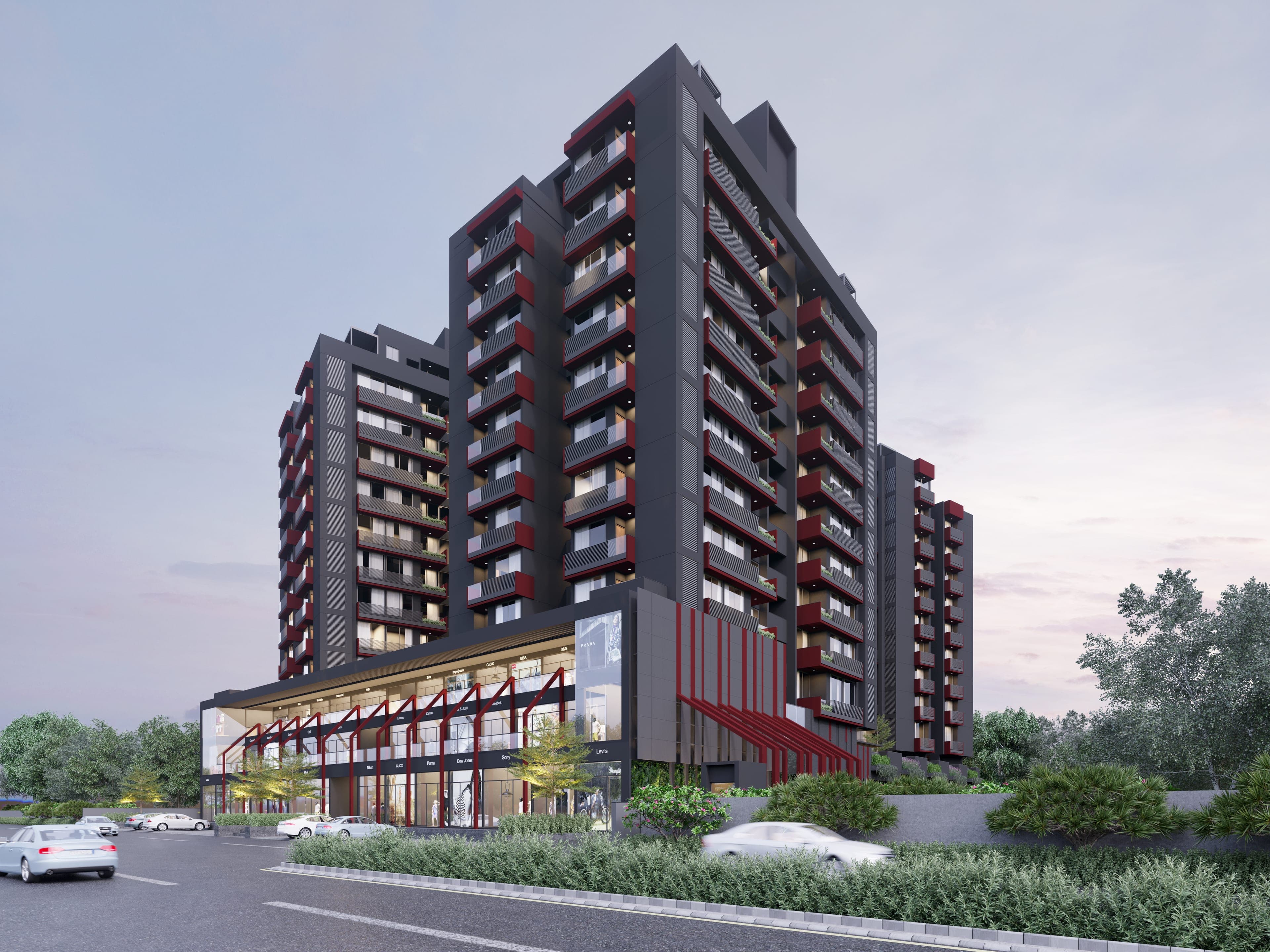 Centrium 1 — prjia03 exterior dusk 01