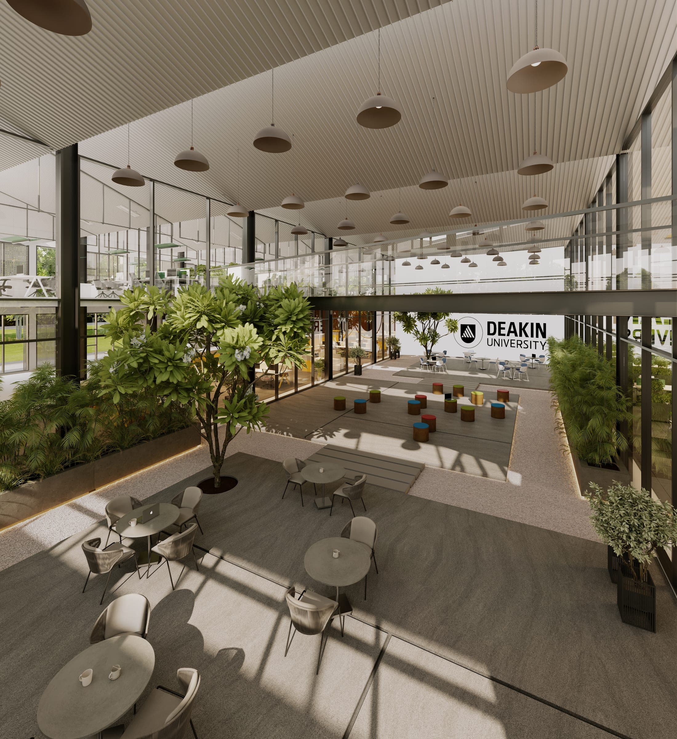 DevX Co-Working Gift City — prjia05 exterior courtyard 01